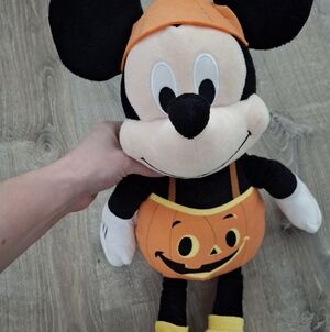Mickey Mouse Halloween Pumpkin Plush Toy Stuffed Animal